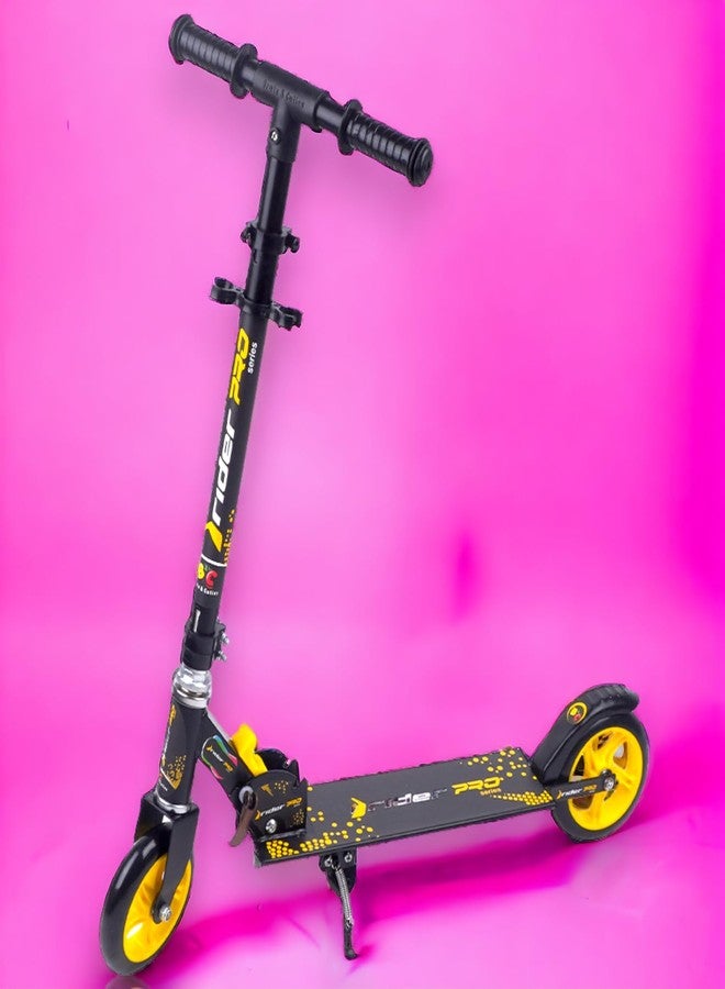 SPEEDFOX Street Rider Metal Kick Scooter for Kids of Ages 5+Years | 2 Wheel Scooter, Foldable Design, 3 Adjustable Height with Rear Braking | Max User Weight 50kg (Rider Pro) (Yellow) - Image 5